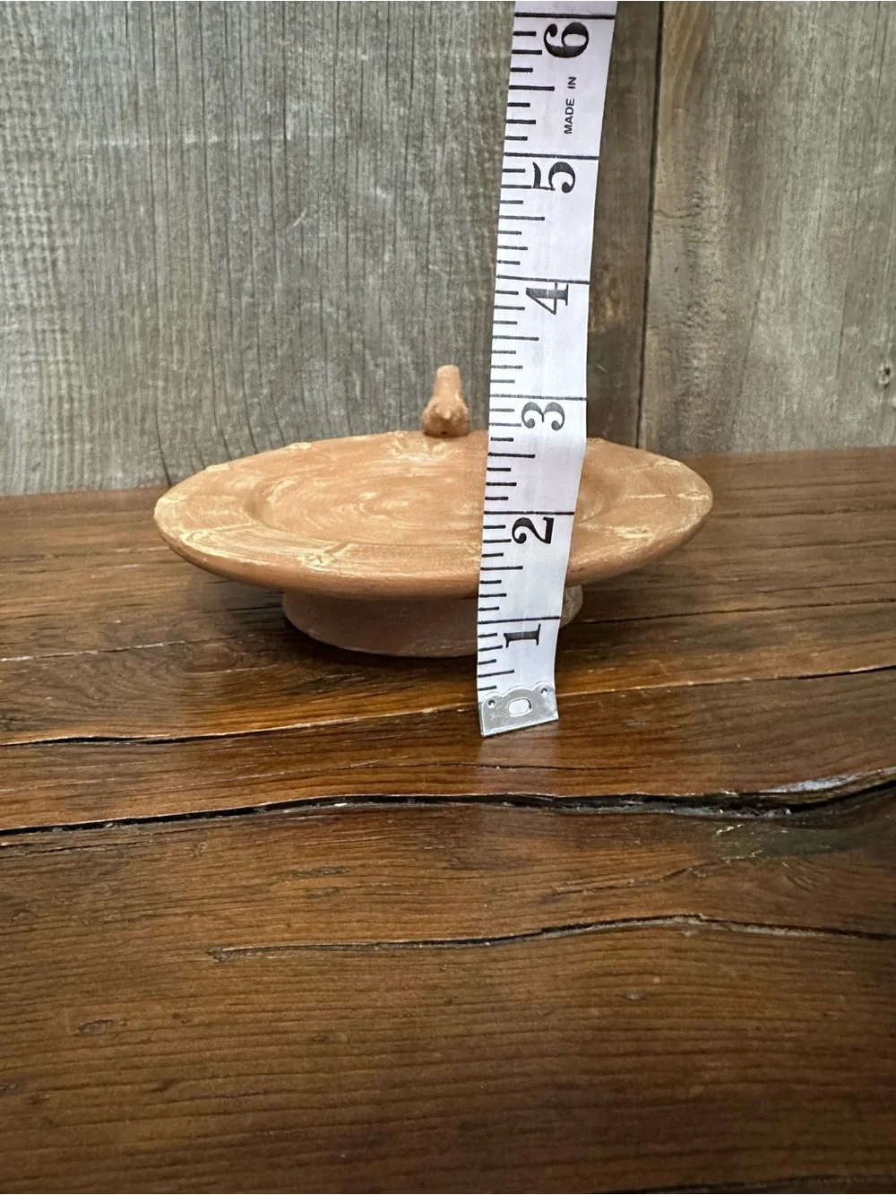 The White Barn Candle Co. Terra Cotta Candle Holder Bird Bath #1 - Picture 13 of 16